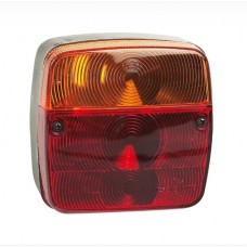 Universal taillight LH/RH 3-section with license plate light 