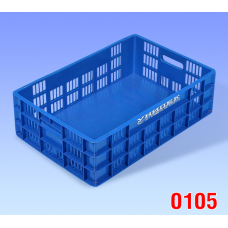 Crate - Série EURO 600x400x180 mm, base solide, façades ventilées,