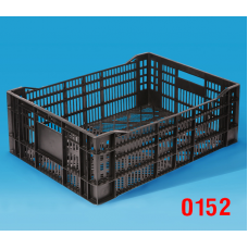 Crate - Série EURO 600x400x200 mm, fond et des parois ventilé,