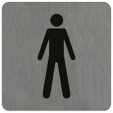 ALU info plate 100х100, "GENTS"