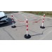 PVC Post 100 cm, ф 50 - 3 refl.stripes (4 kg)