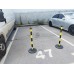 PVC Post 100 cm, ф 50 - 3 refl.stripes (4 kg)