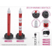 Traffic Post, H- 1,20m , with weighted base- 12 kg