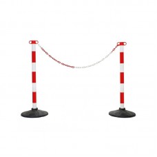  Set (set) 2 pcs. posts (100 cm) and 1.5 m PVC chain.