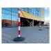 PVC Post 100 cm, ф 50 - 3 refl.stripes (4 kg)