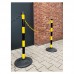 PVC Post 100 cm, ф 50 - 3 refl.stripes (4 kg)
