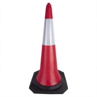 Cone 100 cm, reflective band, 