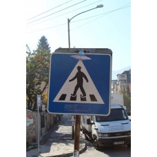 Metal sugn Zebra Crossing Metal sugn Zebra Crossing