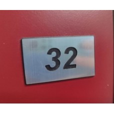 DOOR Numbers 30 x 50 mm, inox