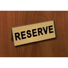  "Reserve" - plate, brass 