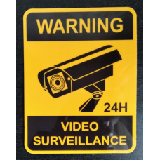 Adhesive Video surveillance 18 x 14 cm